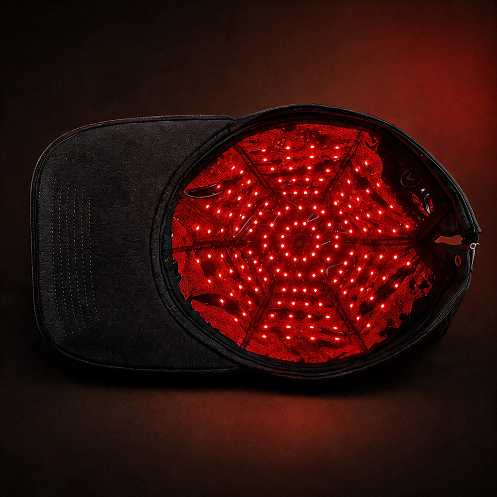 Amal cap interior showing the LED array